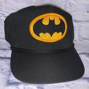Vintage Batman Embroidered Logo Black Hat DC joker